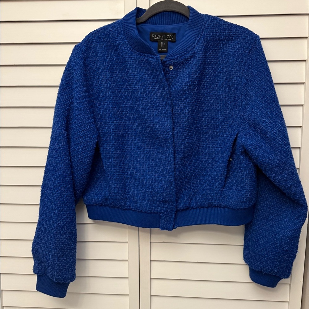 Rachel Zoe Women's Vibrant Blue Bomber Jacket